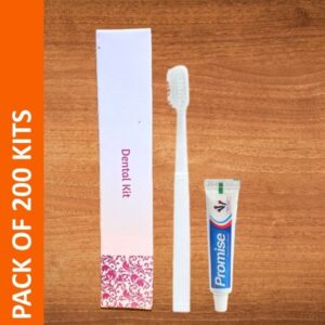 Hotel Dental Kit- Promise(10gm) with 1 Toothbrush(Pack of 200)