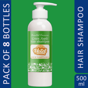 Hotel Logo Branded Hair Conditioner 500 ml with Dispenser Pump(Pack of 8)
