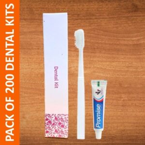 Hotel Dental Kit- Promise(10gm) with 1 Toothbrush(Pack of 200)