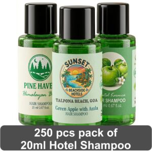 Shampoo (20ml) – Green Apple (with Hotel Logo Branding)(Pack of 250)