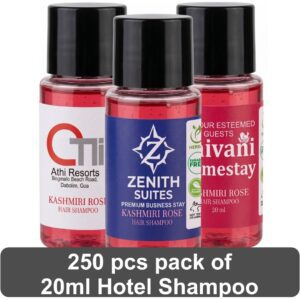 Shampoo (20ml) – Chamomile with French Rose (with Hotel Logo Branding)(Pack of 250)