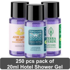 Shower Gel (20ml) – Lavender (with Hotel Logo Branding)(Pack of 250)