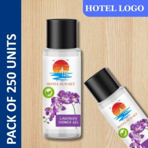 Shower Gel (20ml) – Lavender (with Hotel Logo Branding)(Pack of 250)