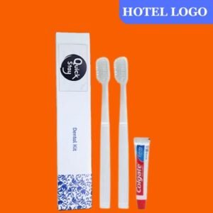 Hotel Dental Kit- Colgate(8gm) with 2 Toothbrush- With Hotel Logo Branding