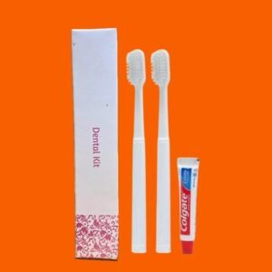 Hotel Dental Kit- 2 Toothbrush + Colgate(8gm) + 1 Paper Box