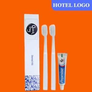 Hotel Dental Kit- Promise(10gm) with 2 Toothbrush- With Hotel Logo Branding