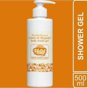 Hotel Logo Branded Bath Gel 500 ml with Dispenser Pump