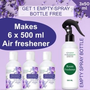 Natural Room Air Freshener Concentrate (3X50 ml)-Makes 3L Liquid (Lavender)