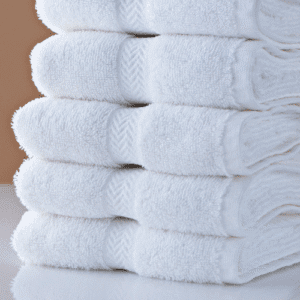 White Hotel Towels – 60 in × 30 in | Durable, Absorbent & Quick-Dry Towels