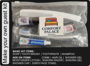 Customized Hotel logo guest morning kit