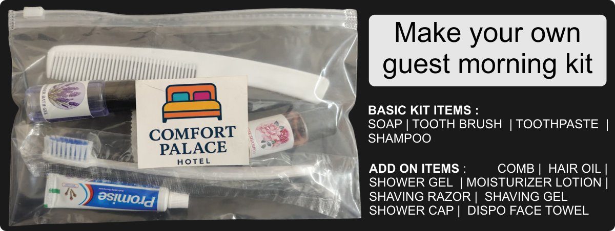 Customized Hotel logo guest morning kit